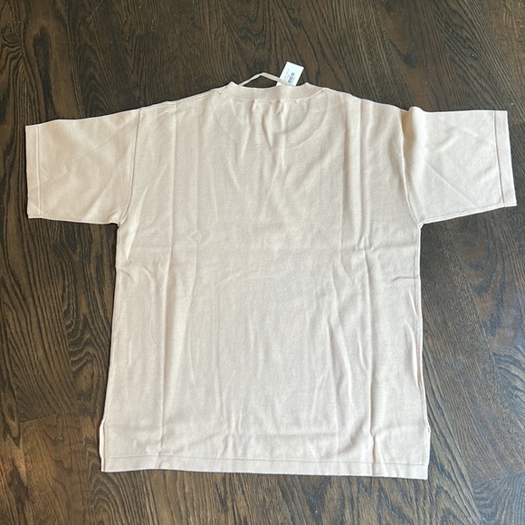 Elce Organic Tee Shirt in Beige - Picture 4 of 4